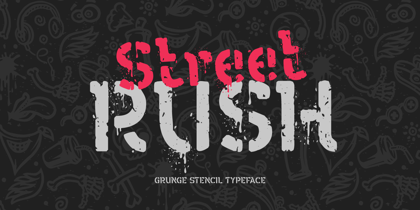 Ejemplo de fuente Street Rush
